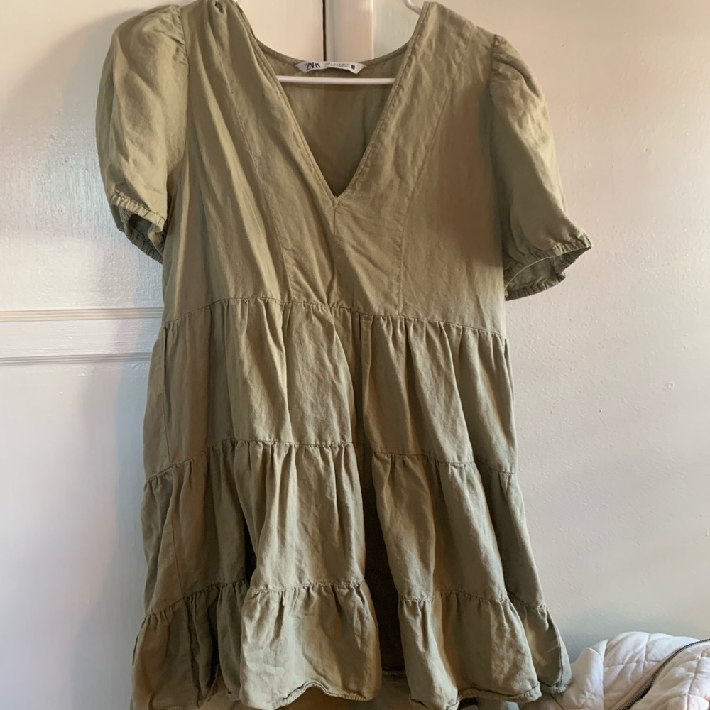 Zara tan ish dress